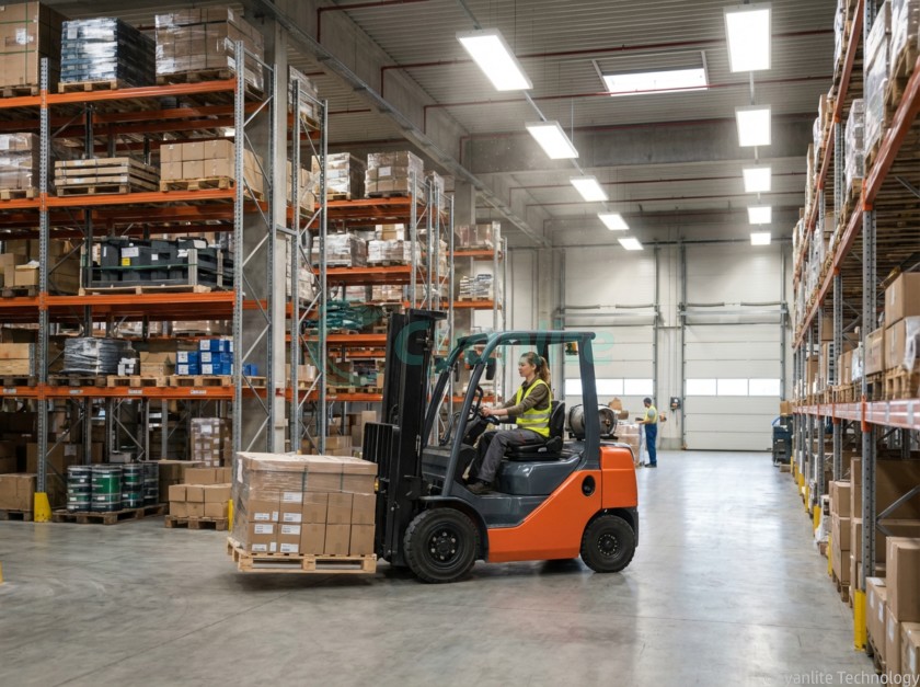 Cyanlite IK10 protection LED lighting for warehouse Cyanlite IK10 protection LED lighting for warehouse