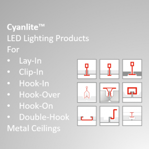 Cyanlite LED Panel for Metal Ceilings Overview