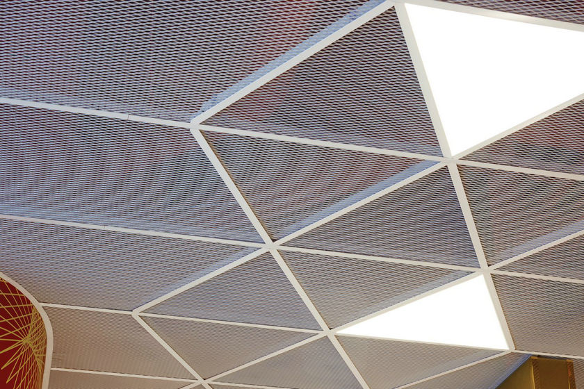 Customized trianglar LED panel in Finnish Club